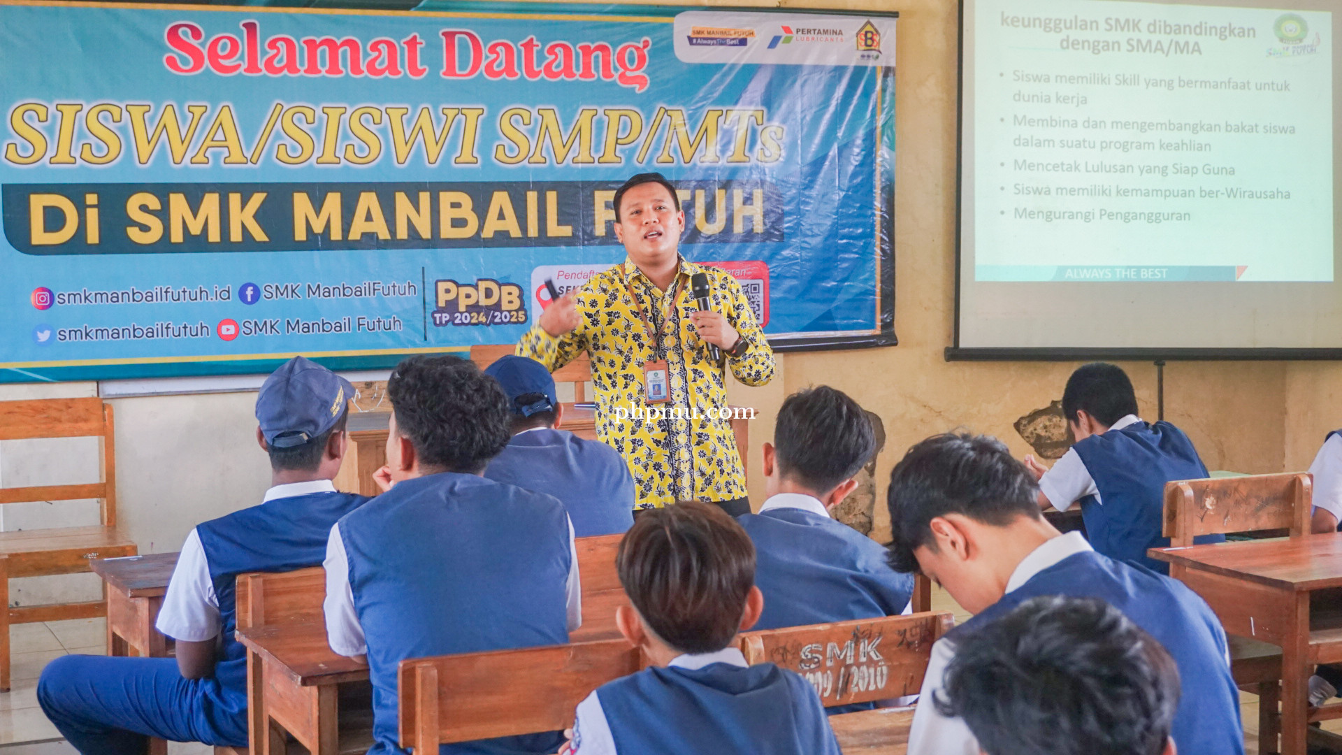 Kunjungan Siswa-Siswi SMP Negeri 2 Jenu di SMK Manbail Futuh